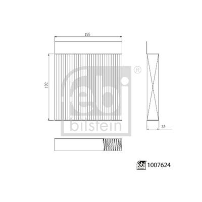FEBI BILSTEIN Filter, Innenraumluft 1007624 für MG