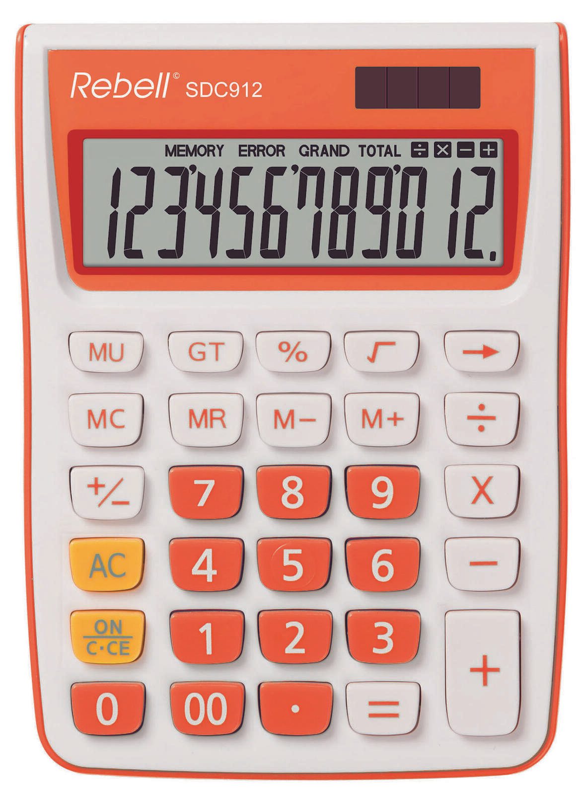 Rebell Tischrechner SDC912 orange/weiß RE-SDC912OR BX