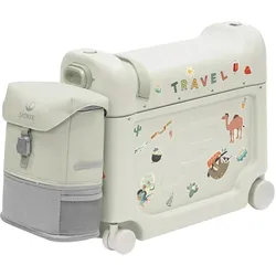 Stokke® JetKids™ by Reiseset inkl. BedBox und Wickelrucksack, gruen