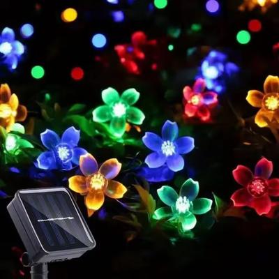 Inspired Living Solar Blossom Garden Lights, Waterproof Cherry Blossom LED Outdoor String Lights 5m 20led