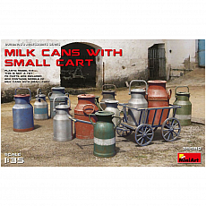 MiniArt - Milk Cans with Small Cart - 1:35 311035