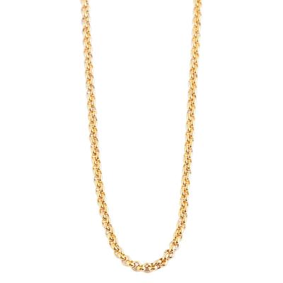 Kette ohne Anhänger ADELIA´S "Herren Edelstahl Erbskette Halskette" Gr. 80, gold, Halsketten, Herren, 80, Edelstahl