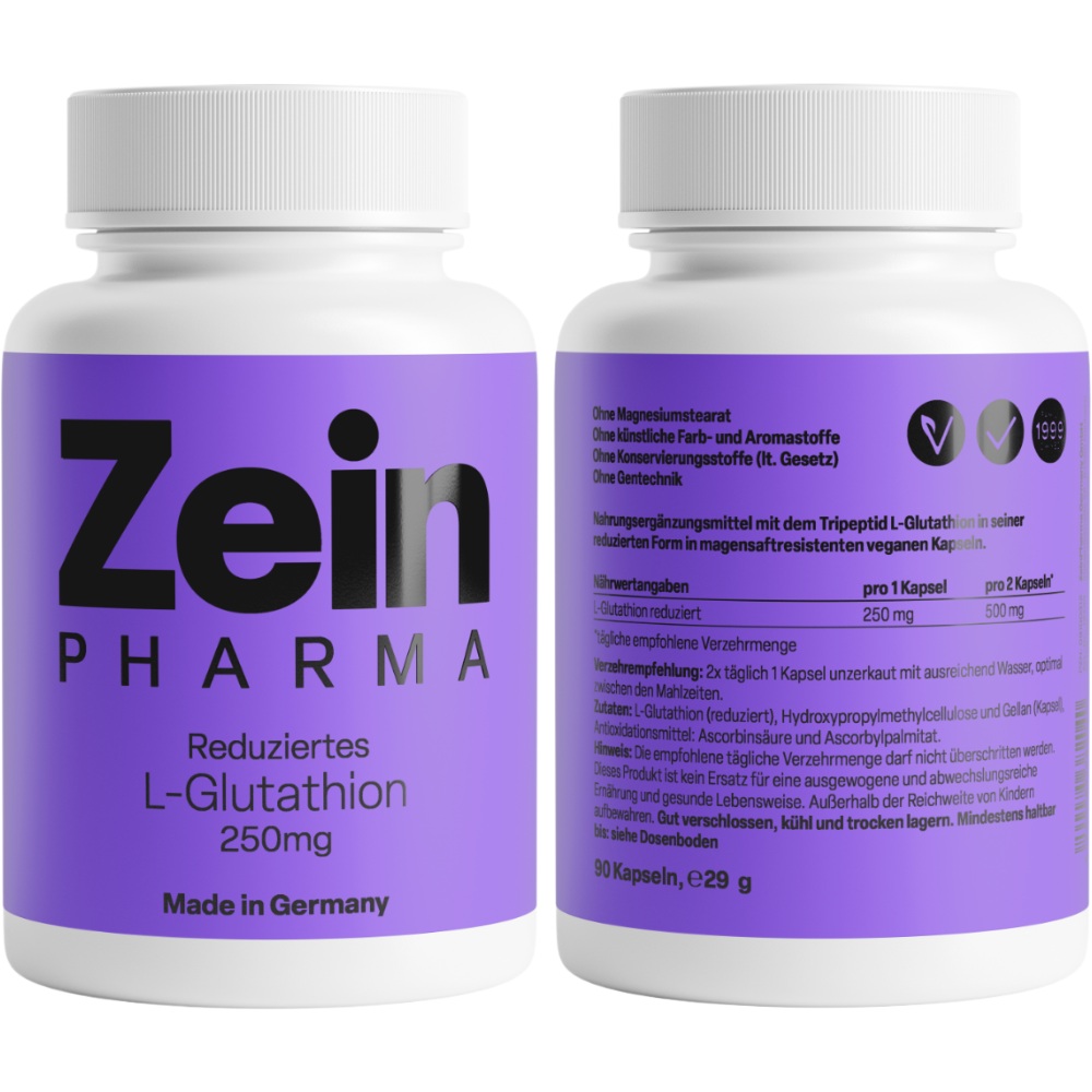 ZeinPharma L-Glutathione 250mg Antioxidant Food Supplement 90&nbsp;caps.