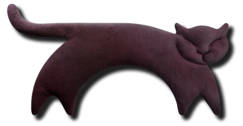 Leschi Verwarmingkussen Clara de Kat - Aubergine