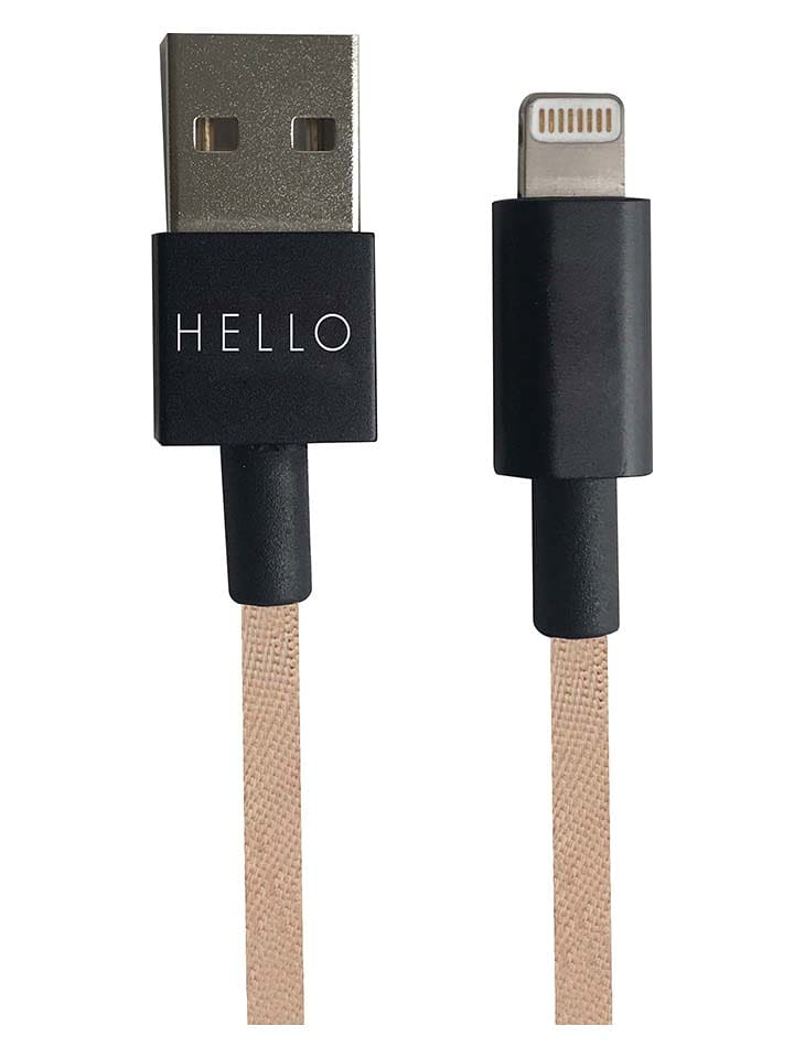 Design Letters USBC-Lightning-Kabel in Beige - (L)185 cm - onesize