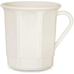 AKU® PP-Kaffeebecher mit Henkel aus Kunststoff, 300 ml/0,30 l, Mehrweg, cremeweiß