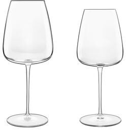 Luigi Bormioli Talismano 8 Piece Stemware Set, 4 Bordeaux Glasses & 4 Chardonnay Glasses