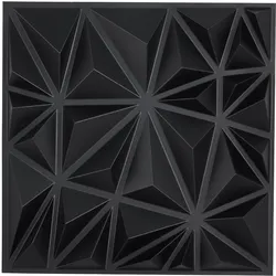 VEVOR 3D-Wandpaneele, 33er-Set 30x30 cm PVC-Moderne minimalistische Wandverkleidung, 2,97 m2, Wanddeko, Inneneinrichtung für Decke, Schlafzimmer, Wohn- und Spielzimmer, Mattschwarz
