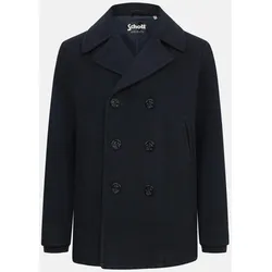 Schott NYC Caban Blau Pea Coat Jacke