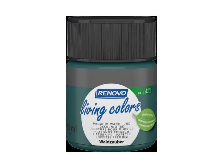 Renovo living Colors Wand- und Deckenfarbe Waldzauber 50 ml