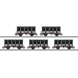 Märklin 46356 H0 Muldenkippwagen-Set Ommi 51, DB, Ep. III