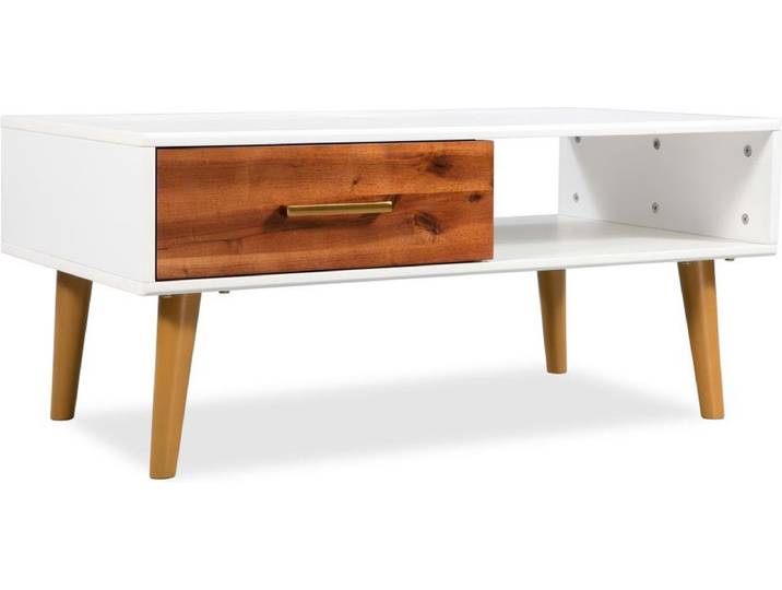 vidaXL - Salontafel - 90x50x40 - cm - massief - acaciahout