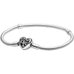 Pandora 598827C01 Damen-Armband Moments Familienstammbaum Herz-Verschluss, 23 cm