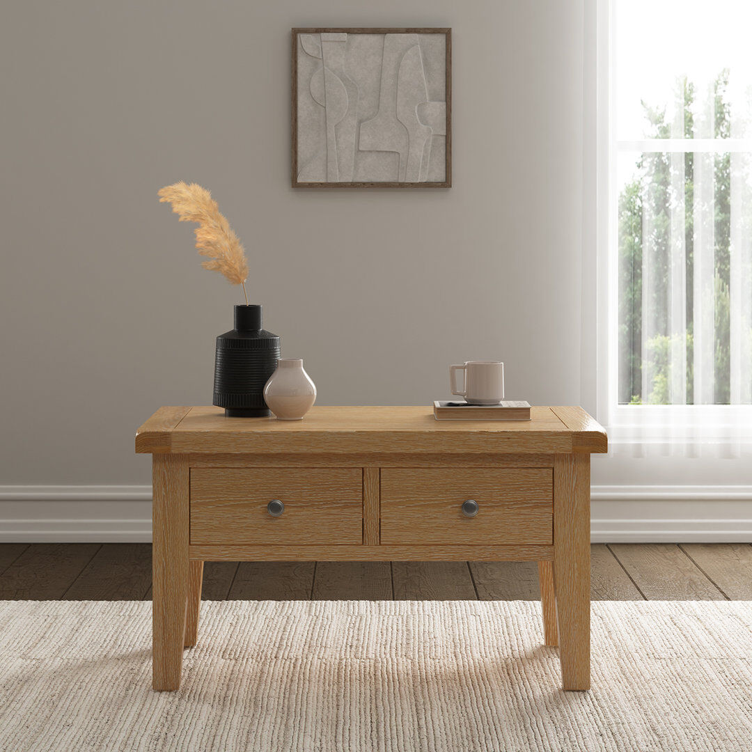 Seconique Windsor 2 Drawer Coffee Table Brown