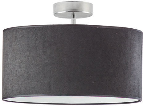 Fairmont Park Vannatter Fabric Semi Flush Mount Chrome/Black