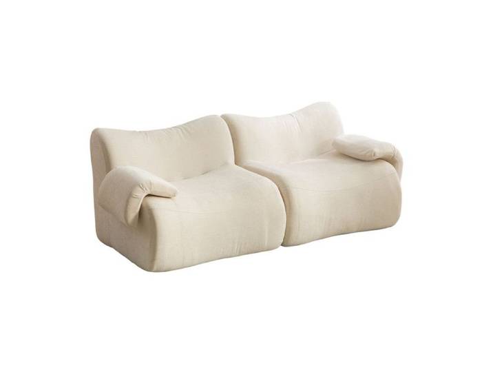 MEUBLES COSY Canapé modulaire chenille beige 2 places
