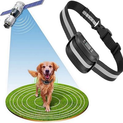 GPS-kabelloses elektrisches Hundezaunhalsbandsystem, sicheres Hunde-Eingrenzungssystem, einfache Einrichtung, nur für den Außenbereich geeignet, wasserdicht, wiederaufladbar