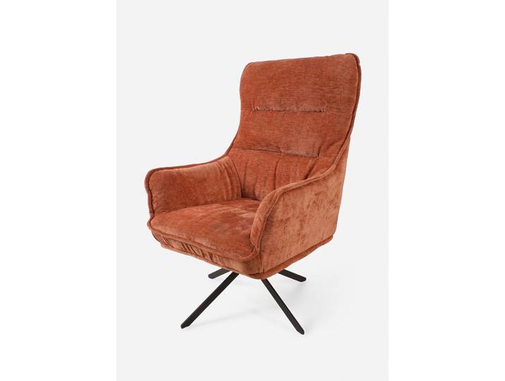 bonprix Sessel, 113x75x79 cm, Gemützlicher Sessel mit Armlehne und Drehfunktion, rosa