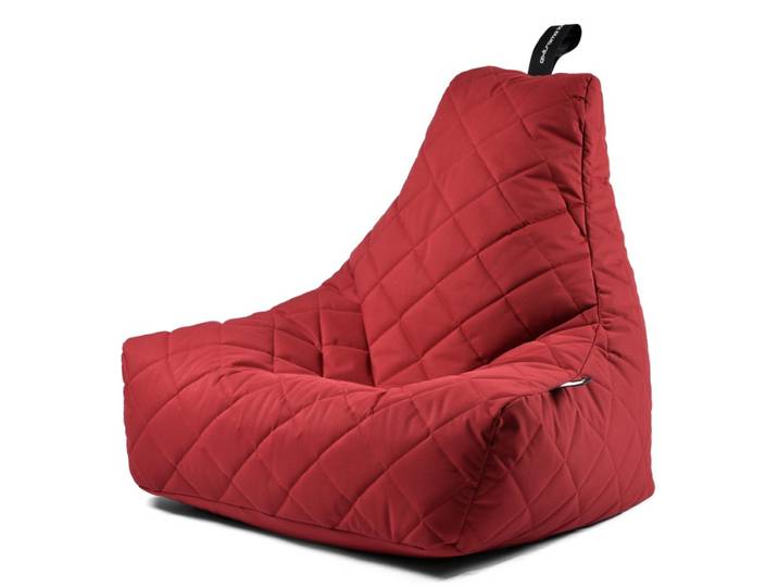 b-bag extreme lounging Sitzsack mighty-b Red - Quilted In & Outdoor