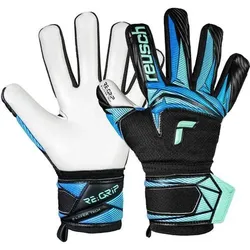 REUSCH Torwarthandschuhe Attrakt RE:GRIP NC Junior, Größe 4 in Schwarz Schwarz