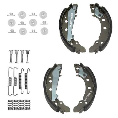 Bestprice Bremsbacken + Zubehör + Gleitscheibe [Hersteller-Nr. 34007866] für VW, Skoda
