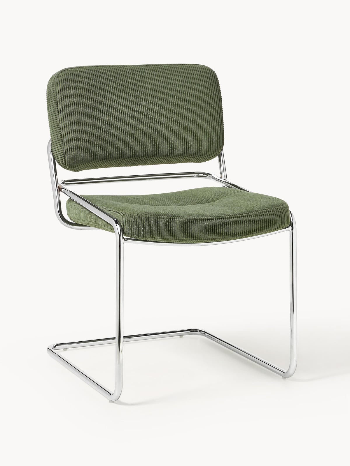 Westwing Collection Corduroy cantilever stoel Don