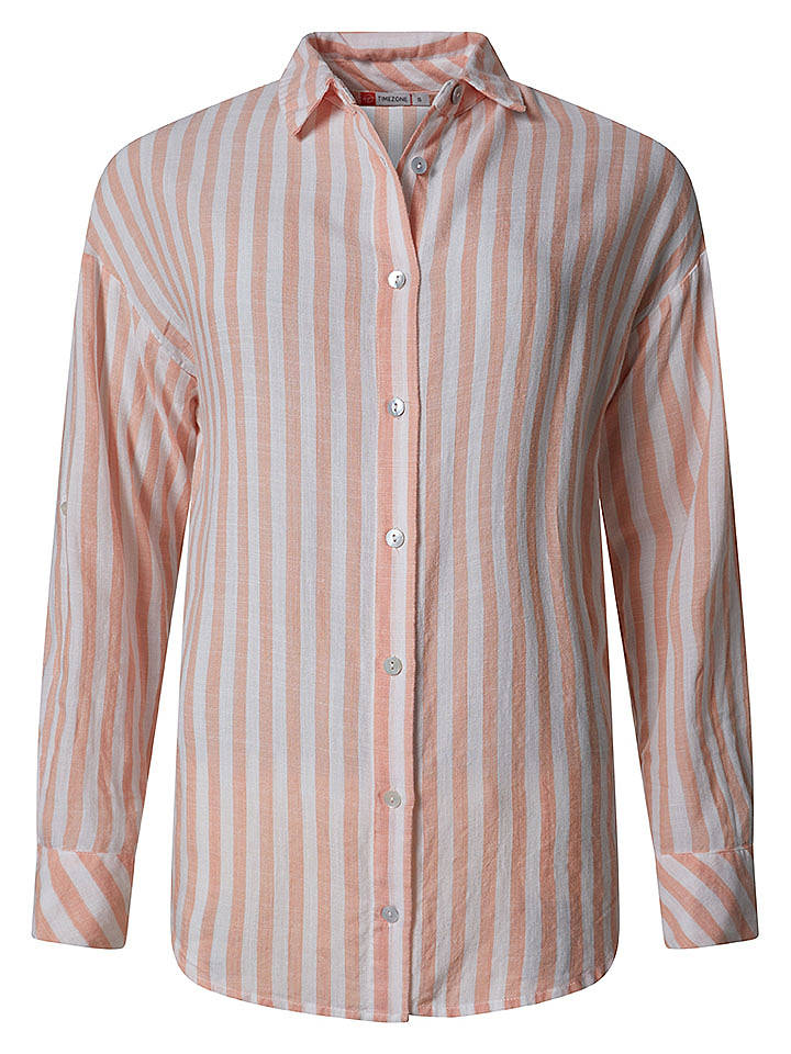 Timezone Hemd - Loose fit - in Lachs - S