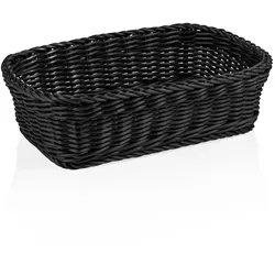 WAS Germany - Korb WEAVER PRO Tischkörbe, 31 x 21 x 9 cm, schwarz, Polypropylen