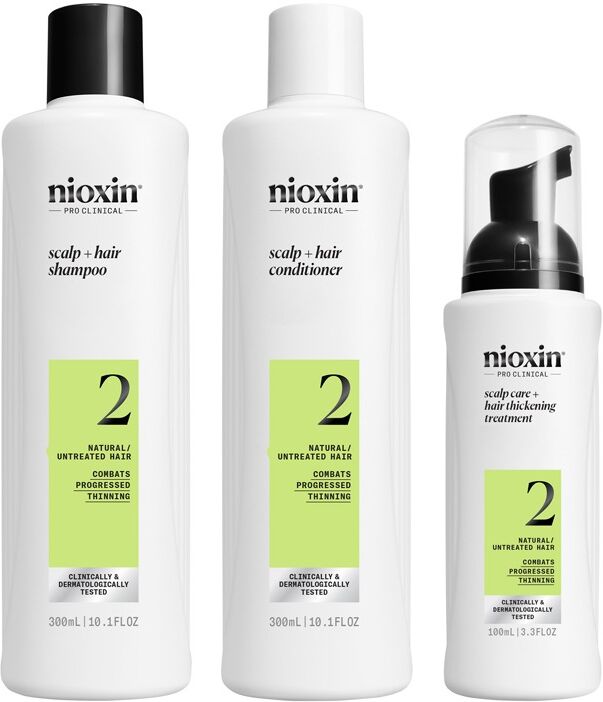 Nioxin Scalp + Hair Thickening System 2 for Natural Hair with Progress