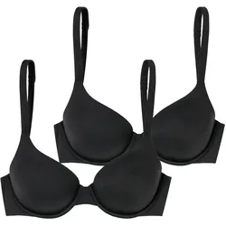Schiesser Damen Bügel-BH BH mit Schale - Unique Micro 2er Pack