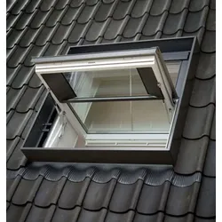 VELUX Rauch- und Wärmeabzugsfenster Schwingfenster Holz GGL   SK06 SD00403 klar lack THERMO    Alu 114x118 Uw-Wert: 1,3