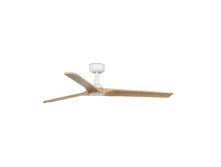 Faro Heywood Mittelweißer Deckenventilator aus hellem Holz mit Gleichstrommotor, 6 Geschwindigkeiten