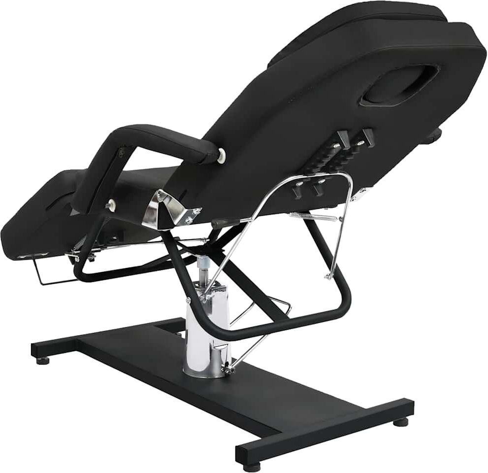 vidaXL Table de massage Noir 180x62x(87-112) cm