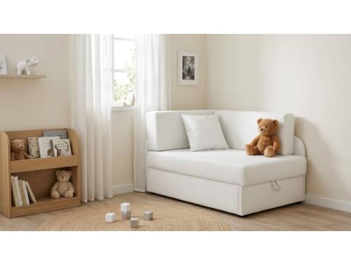 Family Meble Kinder-Schlafsofa Denis Boston mit Bettkasten, ausziehbar – Variante Boston 00