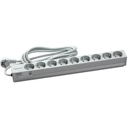Schneider Electric NSYAPU19S9 Actassi, 1HE Stromverteilerschiene, 9 Steckdosen 19P VDE