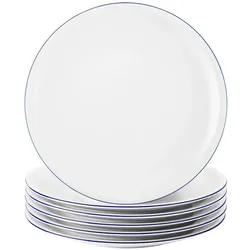 Seltmann Compact Blaurand Frühstücksteller, Teller, Blau, Weiss