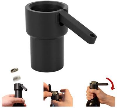 Perfect Picks Market Wall Mounted Bottle Opener One Handed Beer Cap Launcher Bar Gadget Wall Mounted Bottle Opener One Handed Beer Cap Launcher Bar Gadget