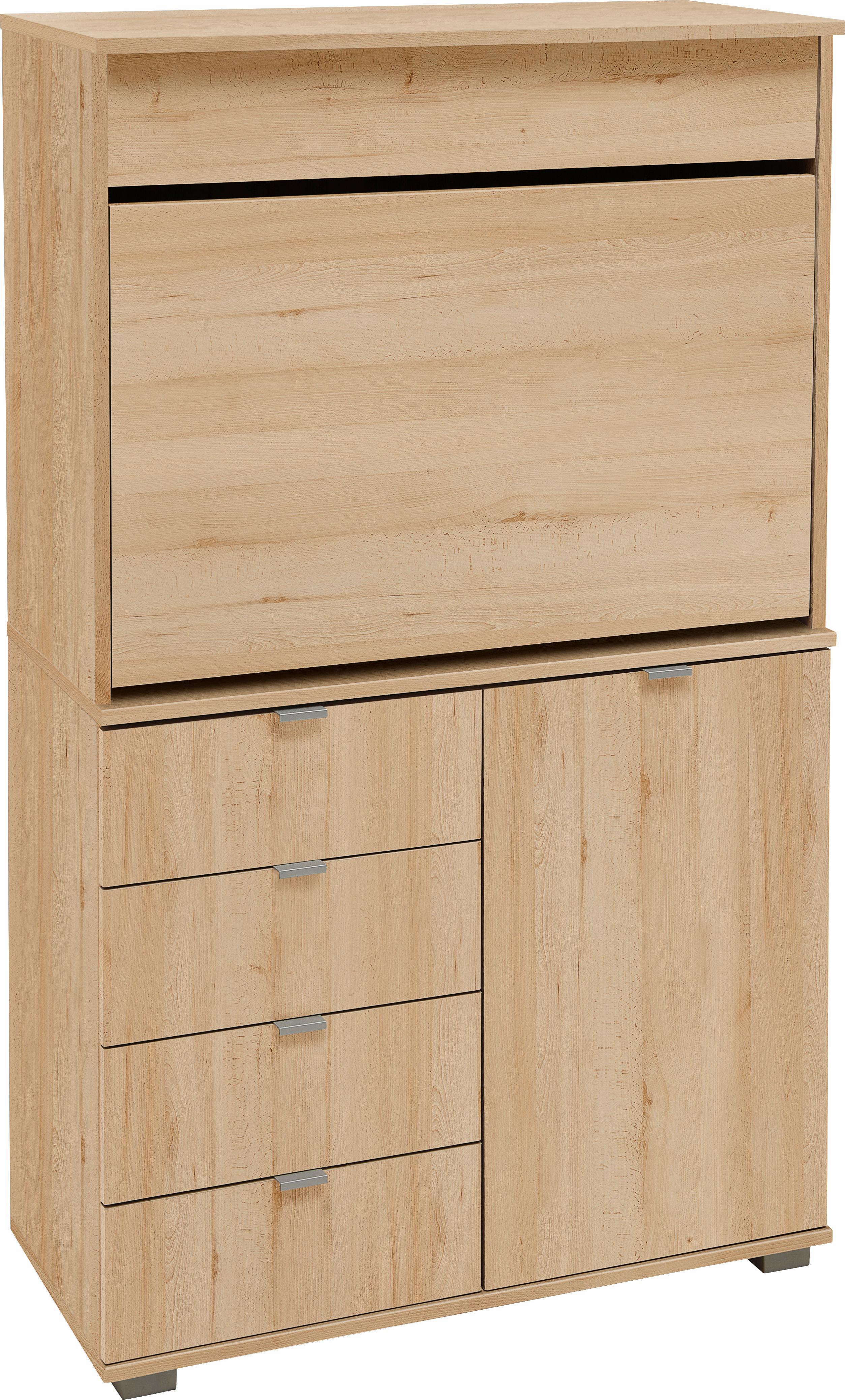Sekretär PRIESS "Ahaus", braun (edelbuchefarben), B:82cm H:139cm T:38cm, Sekretäre, Sekretär edelbuchefarben B/H/T: 82cm x 139cm x 38cm