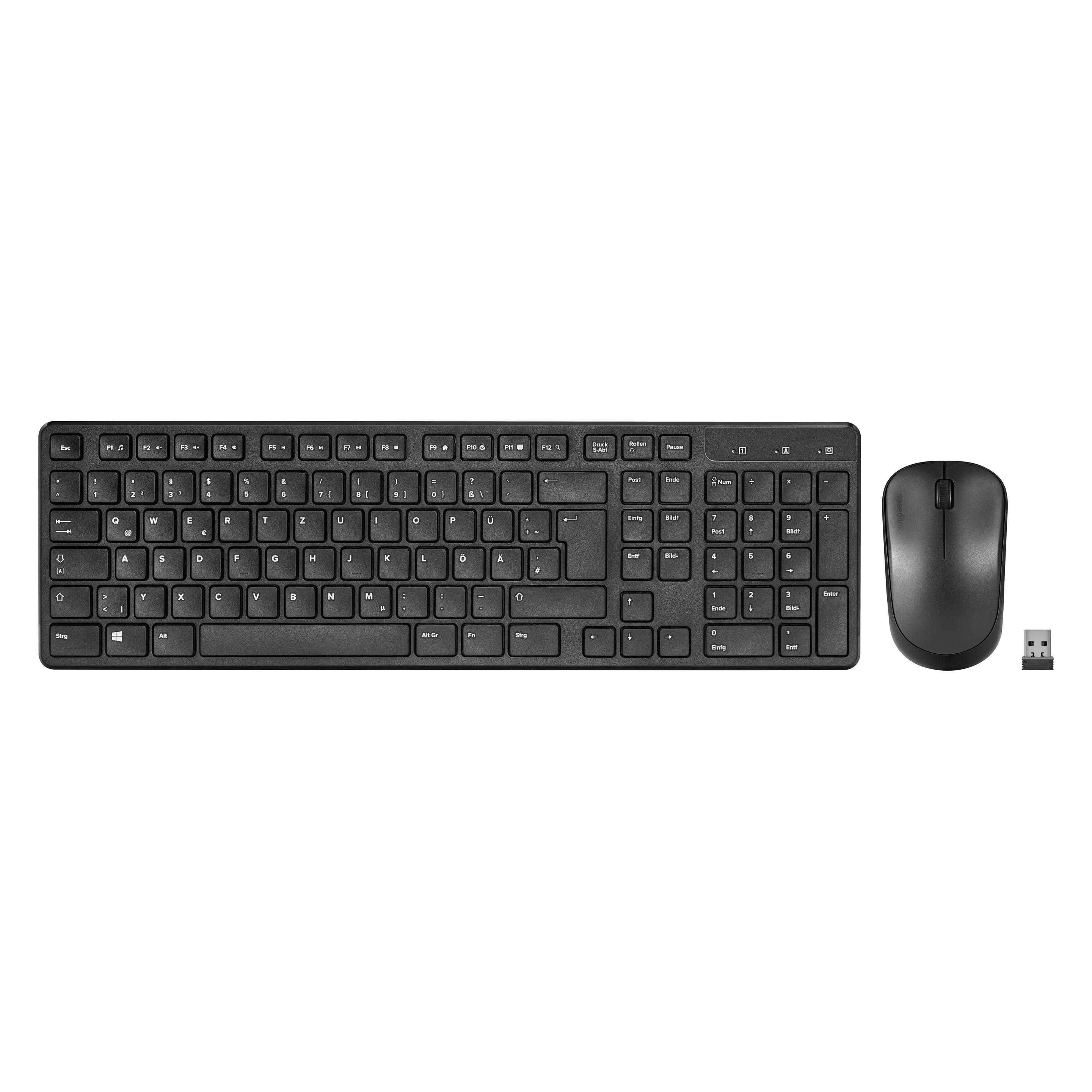 Speedlink SIGNIUM Deskset - Wireless, black - DE-Layout (DE, Kabellos) (K801 & M833)