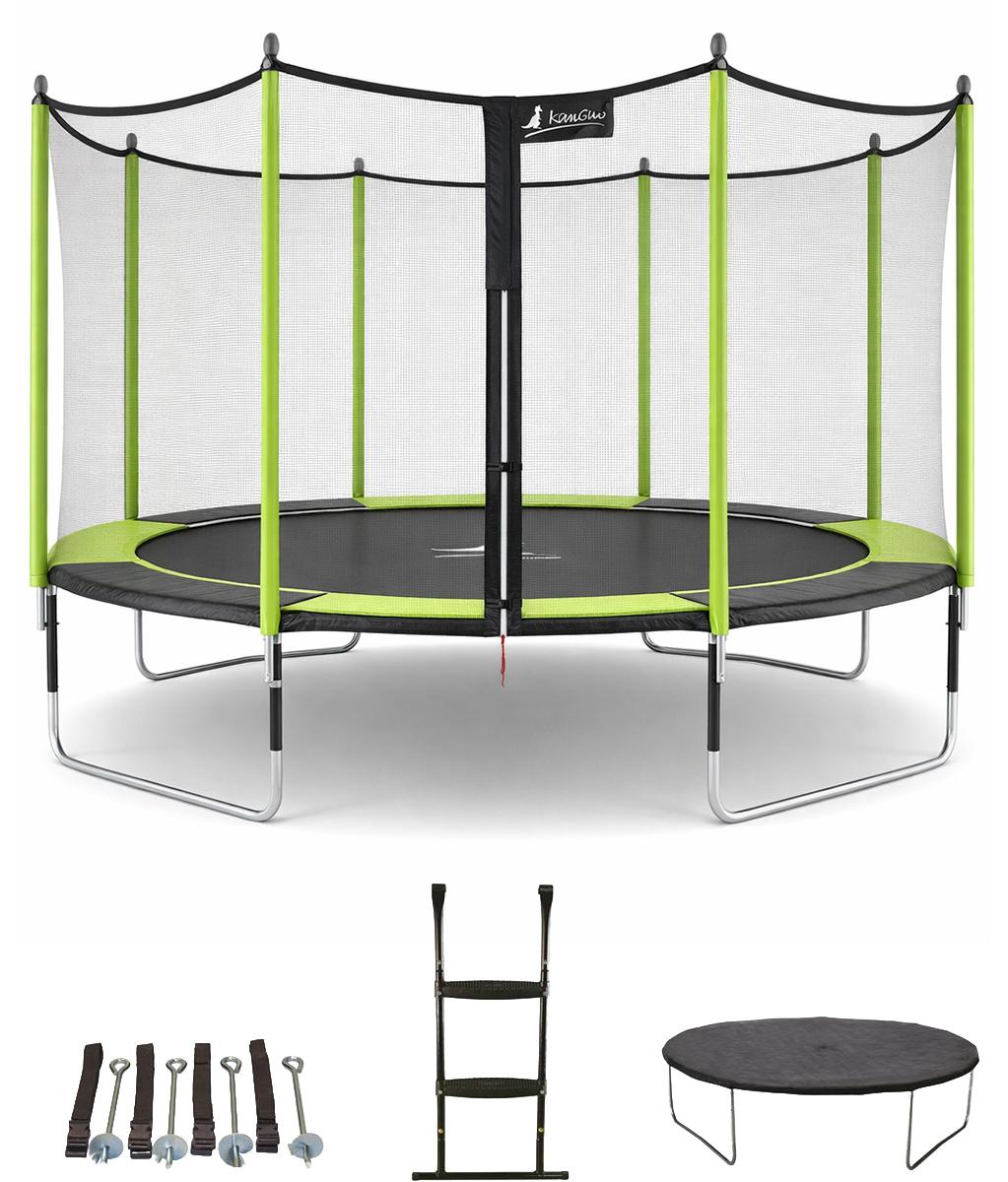 Trampolin Ø 430cm + Netz + Leiter + Abdeckung + Verankerungsset - JUMPI 430