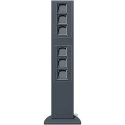 Gira 135128 E-Säule 6x Leereinheit 769 mm Gira Energiesäule Anthrazit