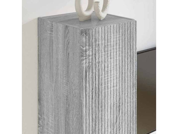 Armoires de Télévision - Gris - Meuble TV mural Armoires mural - 2 pcs - Gris Sonoma 30x31x60 cm T4338