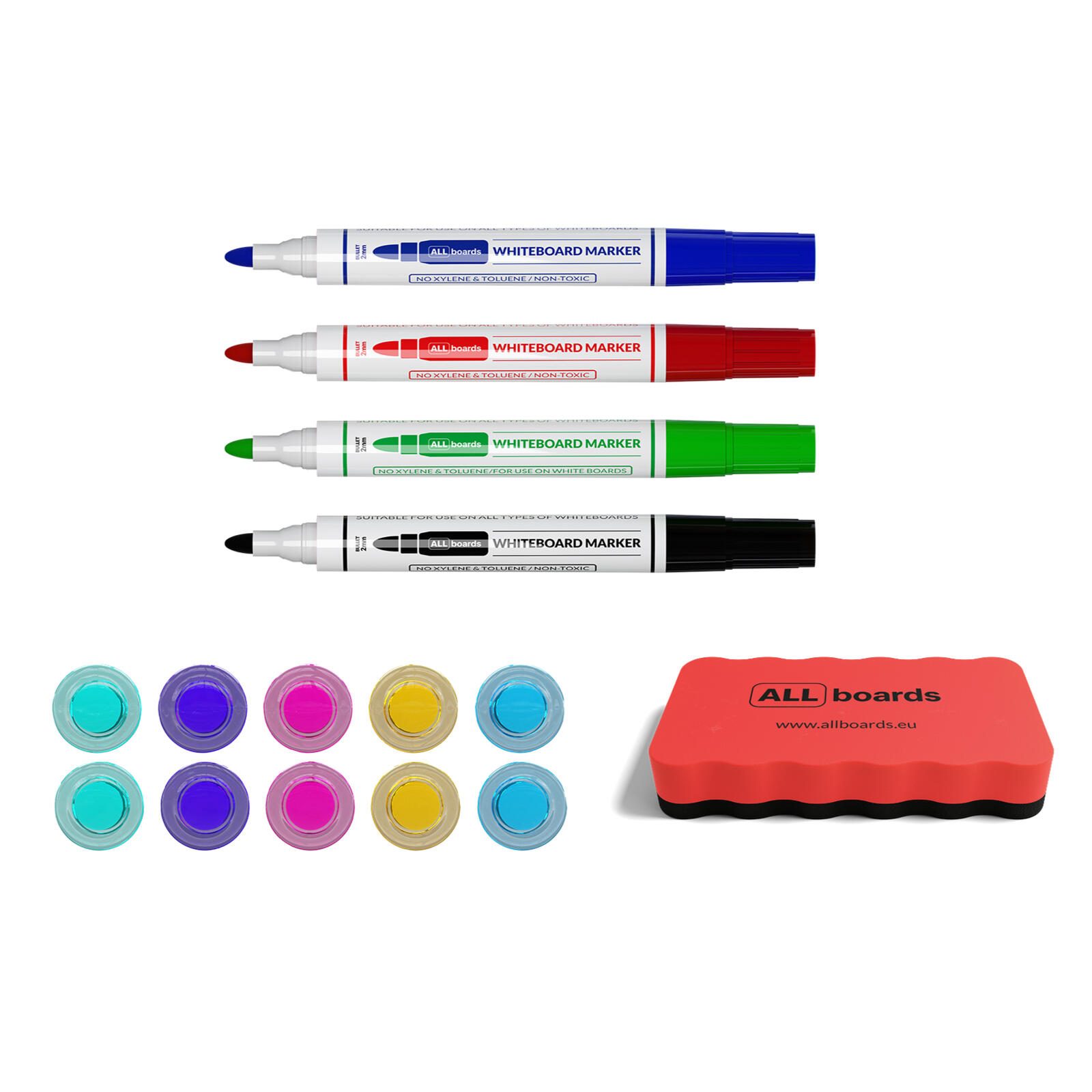 ALLboards Whiteboard Zubehör-Set farbsortiert MMG