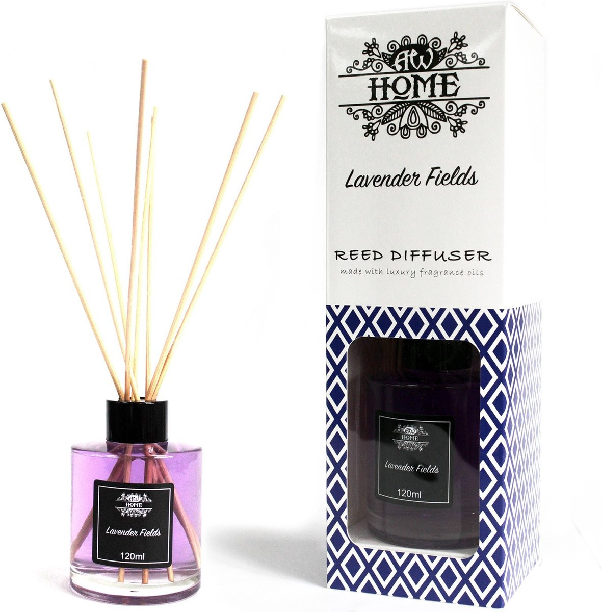 Ancient Wisdom Geurstokjes Lavendel 120ml Aromatische Riet Diffuser voor Aromatherapie