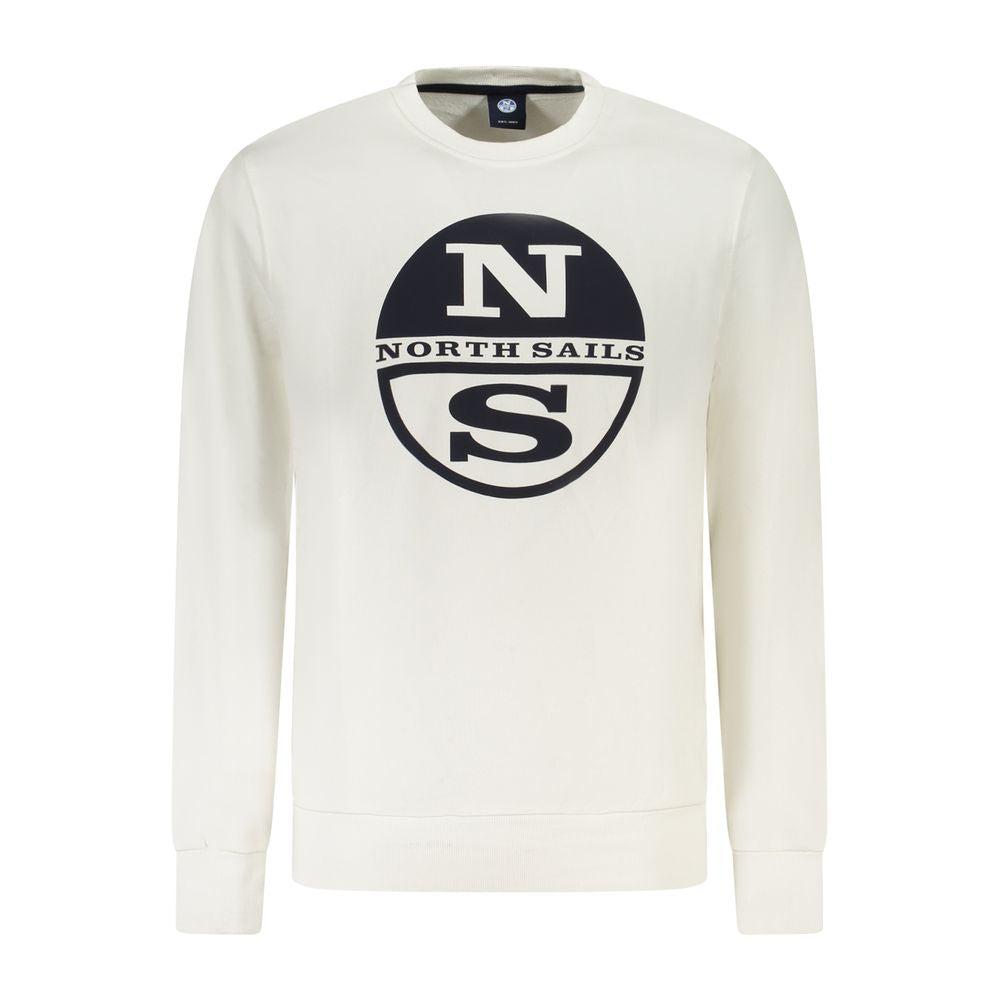 North Sails Witte Katoenen Heren Sweatshirt