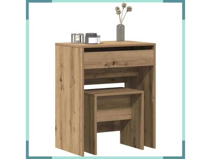 Coiffeuse - 868871 - Chêne artisanal - Bois d'ingénierie - 60 x 40 x 75 cm