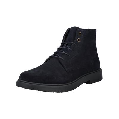 Schnürstiefelette GEOX "Geox Stiefelette Veloursleder", Herren, Gr. 44, blau (navy), Veloursleder, Schuhe Schnürstiefelette