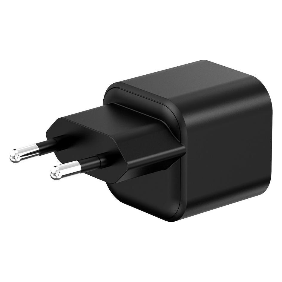 Setty wall charger USB-A + USB-C 35W LSGaN-AC-351 black (35 W, 2 Ports) (66175110)