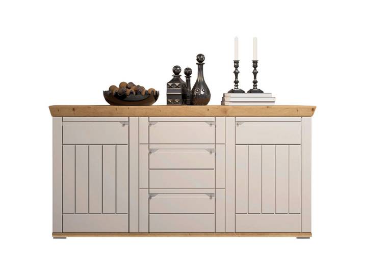 Landscape Sideboard, Kaschmir, Eiche Artisan, 4 Fächer, 3 Schublade(n) Schubladen, 200x100x47 cm, Beimöbel erhältlich, Typenauswahl, Wohnzimmer, Kommoden & Sideboards, Sideboards