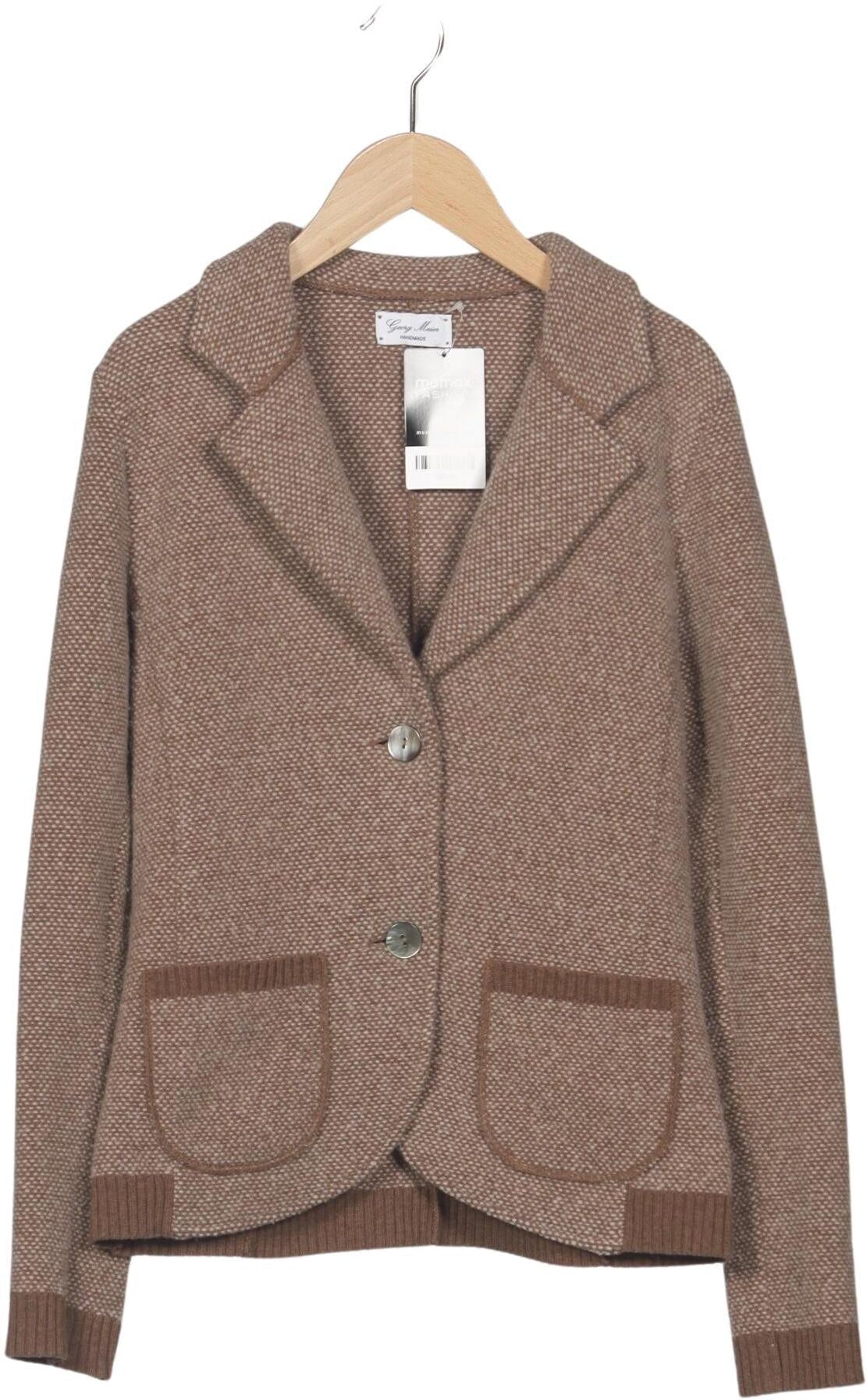 Georg Maier Damen Blazer, Braun, Gr. M, Schurwolle - Second Hand
